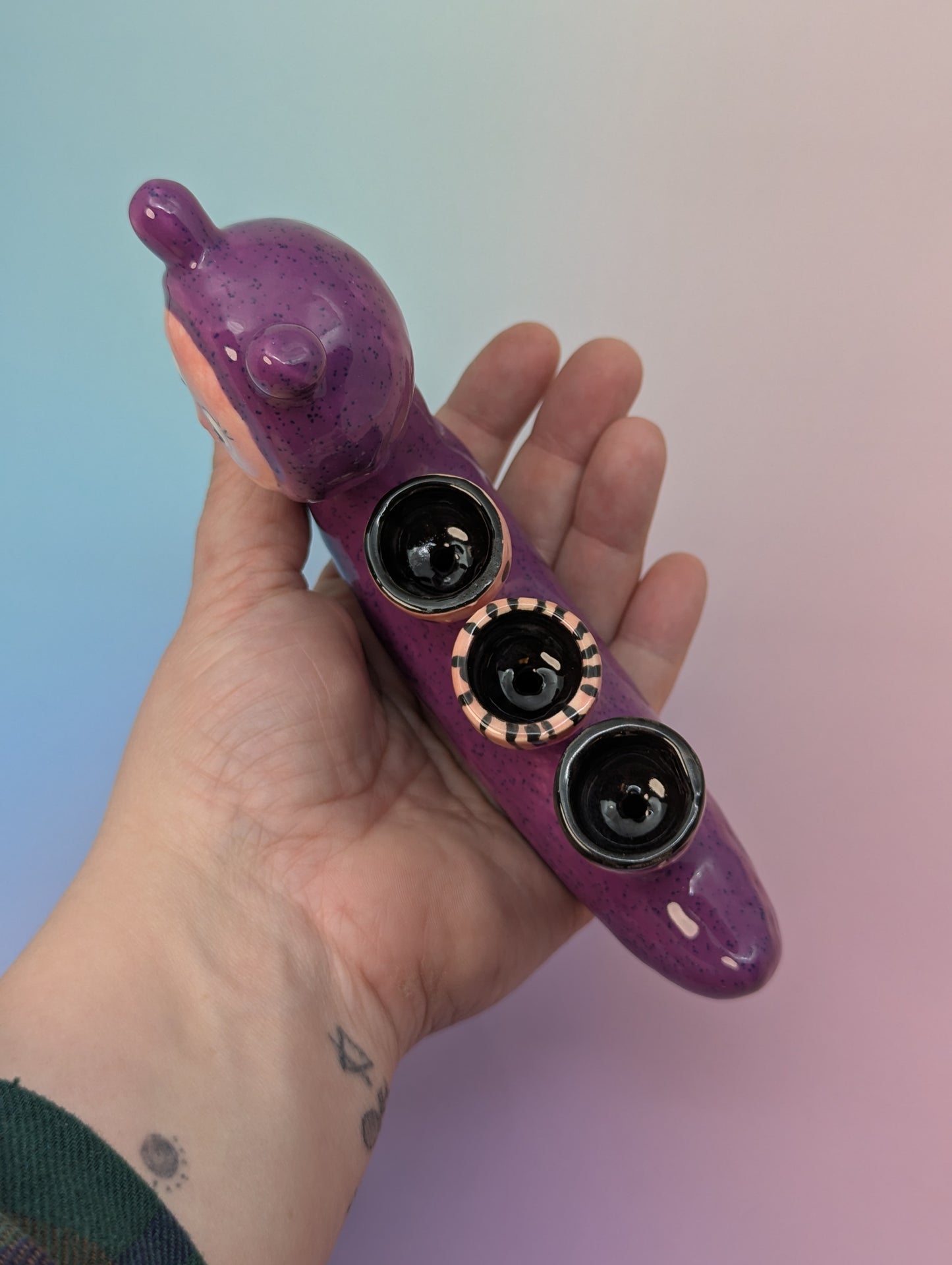 Inchworm Triple Bowl Pipe