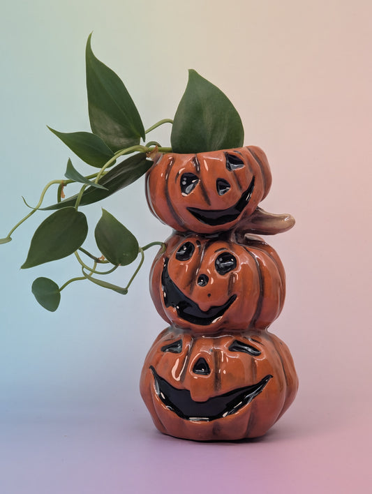 Stack of Pumpkins Vase/Candle Holder