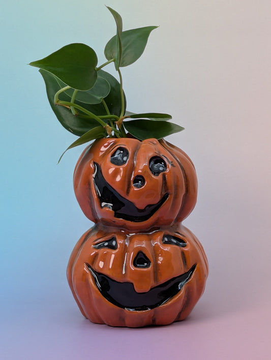 Stack of Pumpkins Vase/Candle Holder