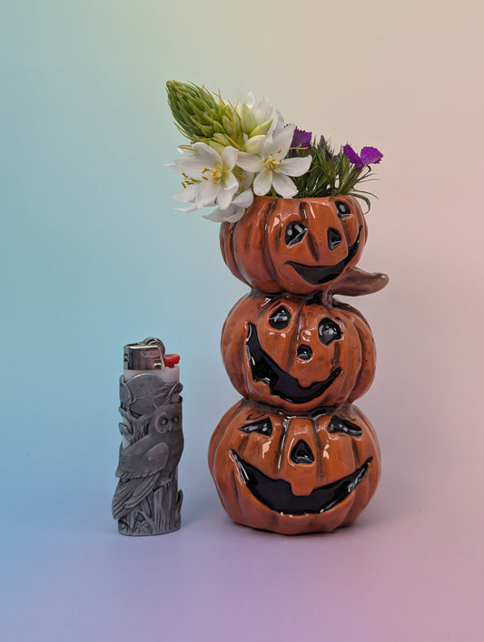 Stack of Pumpkins Vase/Candle Holder