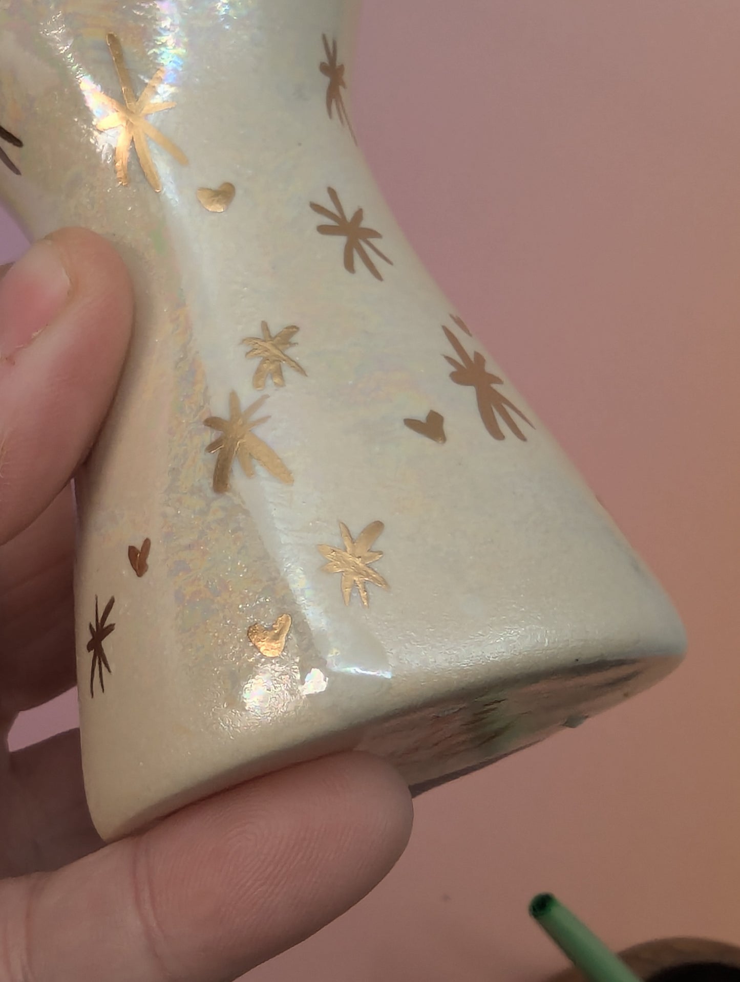 Bitchy Bud Vase W/Opalescent