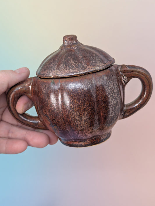 Pumpkin Jar W/Handles