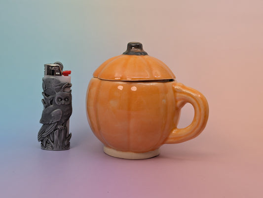 Pumpkin Mug W/Lid