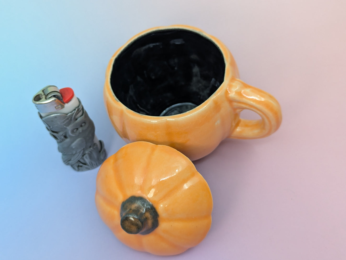 Pumpkin Mug W/Lid