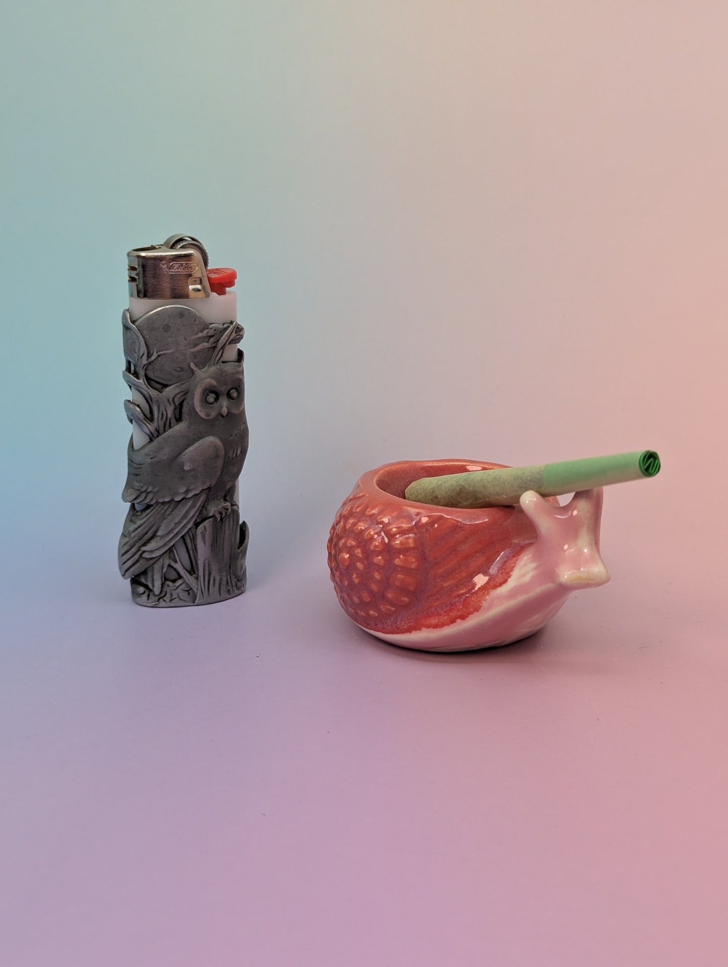Snail Personal Ashtray - Nips and Lips Pink