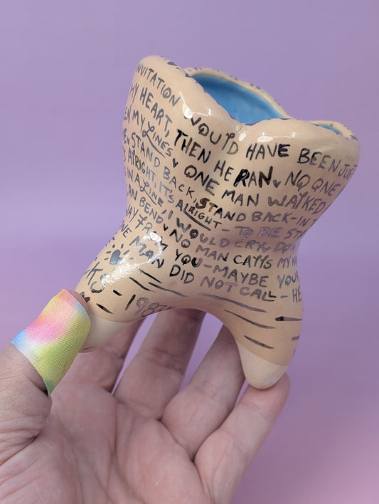 "Stand Back" Vase