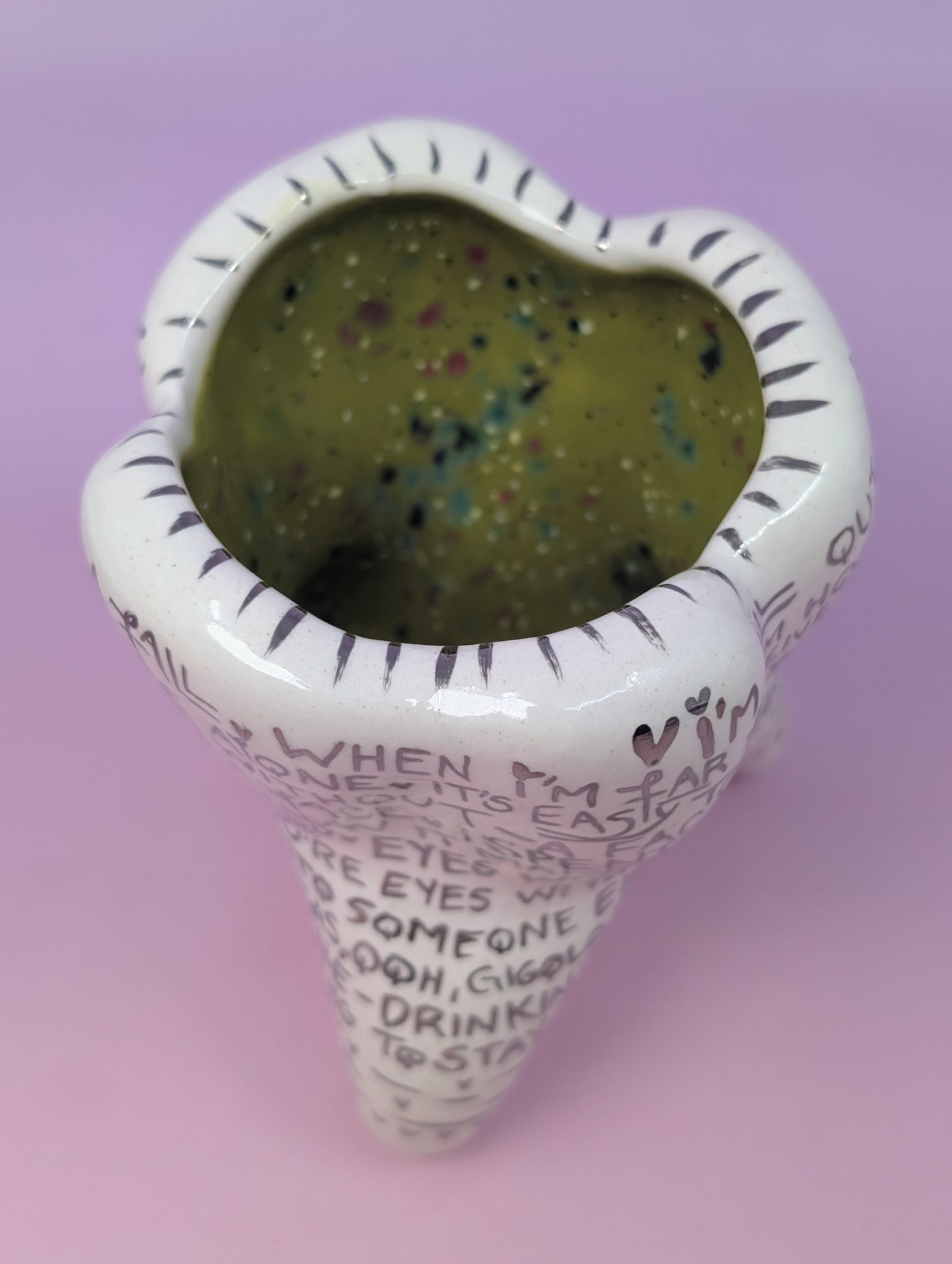 "Eyes Without a Face" Vase